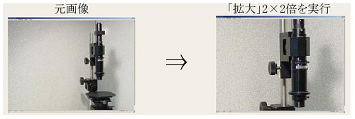 アプリケーション 画像計測合成ソフト WinScale-S 画像処理 画像拡大例